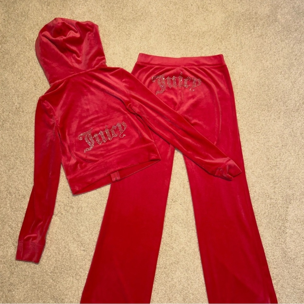 Juicy Couture Hot Pink Velour Tracksuit